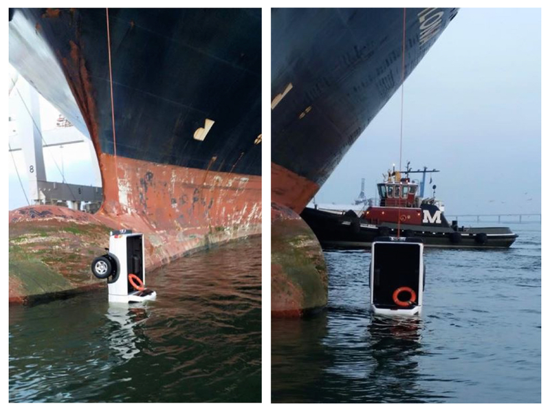 Illustration for article titled Cargo Fail Leaves Truck Dangling Off A Ship Like Bait On A Fishing Line